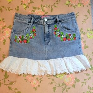Dollskill X Strawberry Shortcake Mini Skirt
